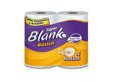 Papel sanitario super blank